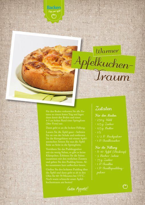 warmer Vanille-Apfel-Kuchen