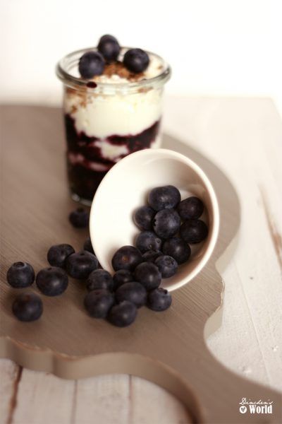 beeriges Schoko-Käse-Küchlein aus dem Glas