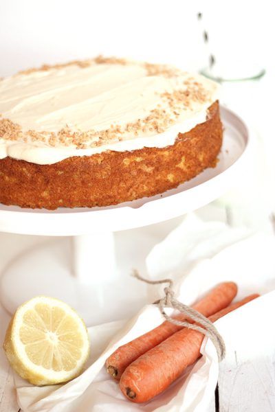 Möhrenkuchen mit Zitrus-Mascarpone-Topping
