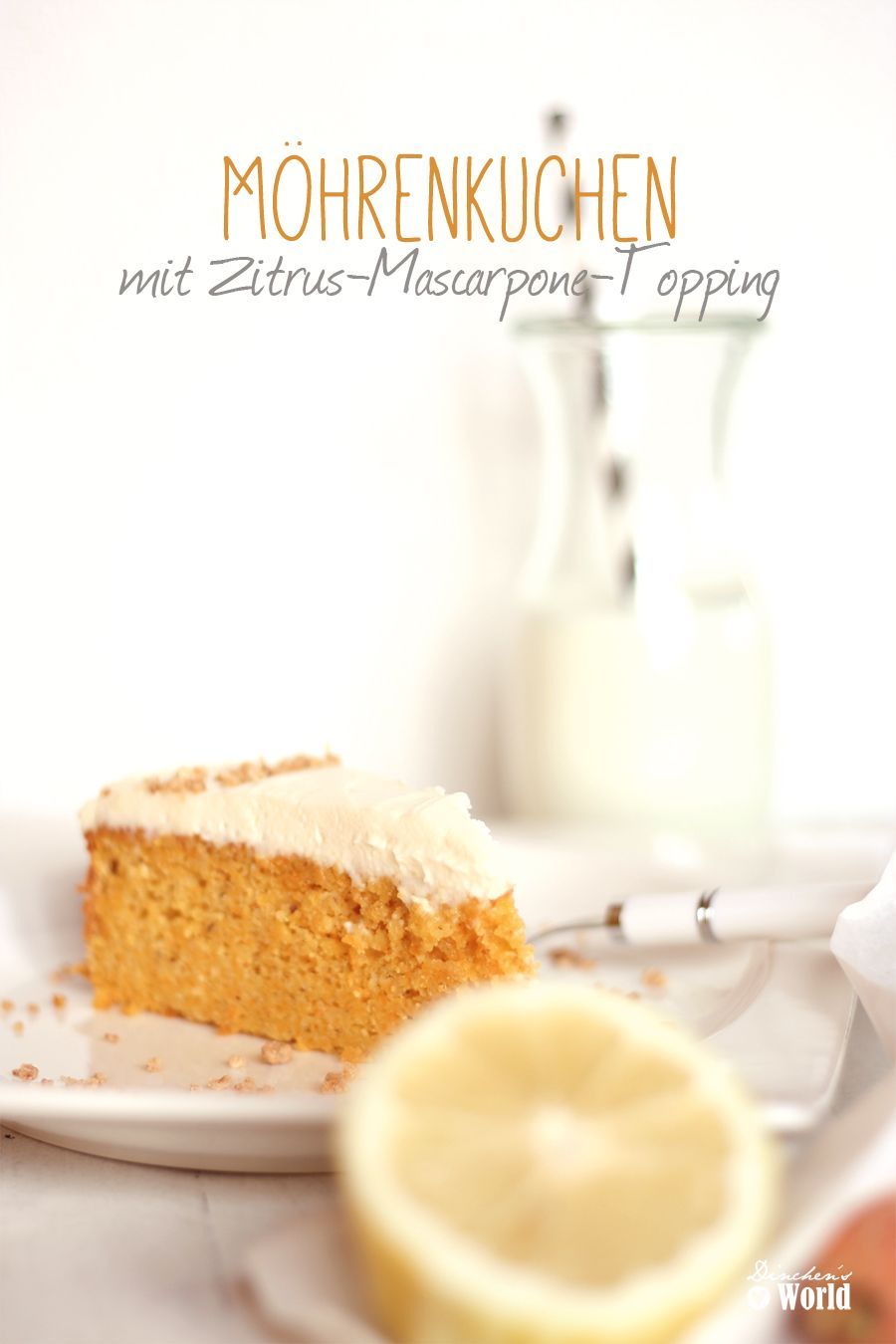 Rezept Möhrenkuchen mit Zitrus-Topping by foodandfeelings.de