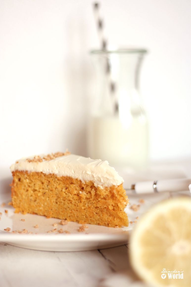 Rezept Möhrenkuchen mit Zitrus-Topping by foodandfeelings.de
