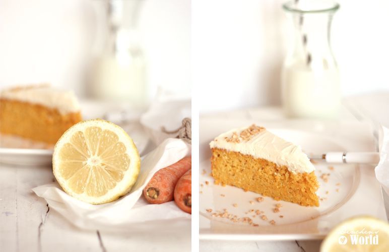 Rezept Möhrenkuchen mit Zitrus-Topping by foodandfeelings.de