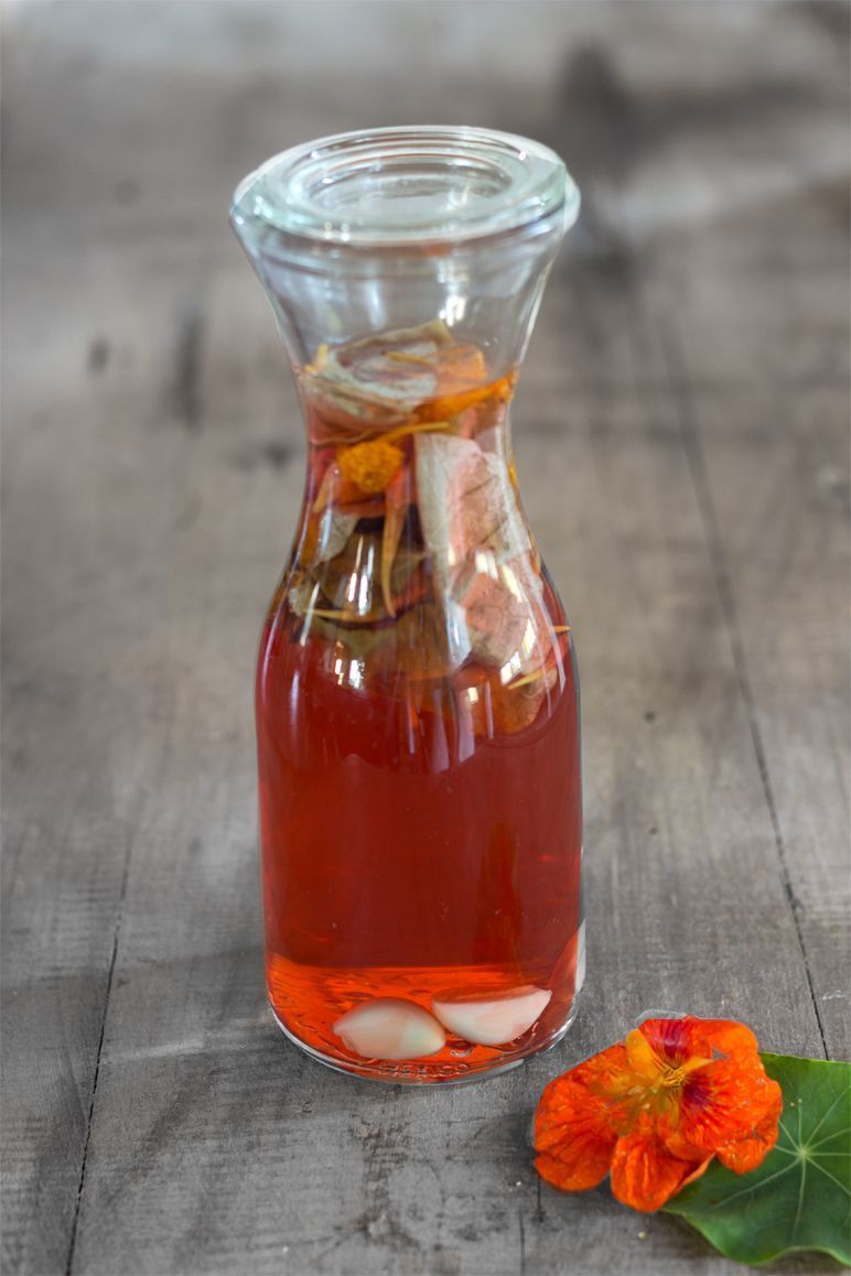 Rezept Essig mit Kapuzinerkresse I Foodblog I Dinchensworld.de