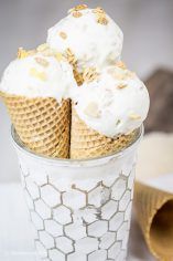 Rezept für Frozen Joghurt mit Limette und Honig-Crunch-Orangen-Müsli